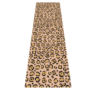 Tapete vinílico estampa de animal leopardo pastel - TenStickers