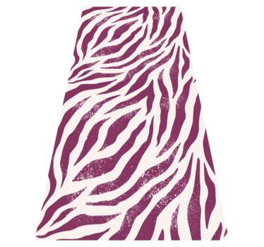 Tapete vinílico estampa de animal zebra roxa e branca - TenStickers