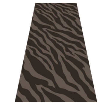Tapete vinílico estampa de animal padrão zebra escura - TenStickers
