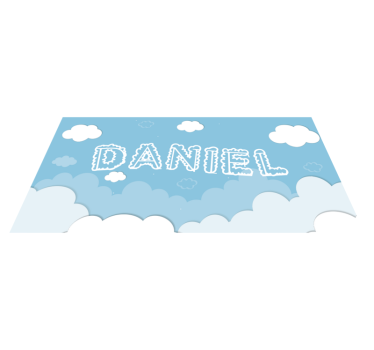 Tapete de vinil personalizável infantil céu azul - TenStickers