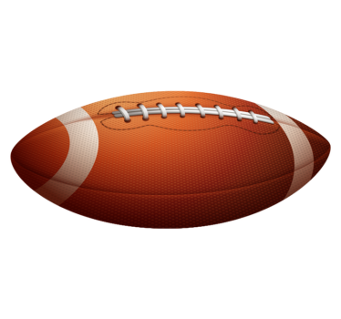 Tapete vinílico juvenil de bola de futebol americano - TenStickers