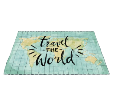 Tapete de vinil Mapa mundo  - TenStickers