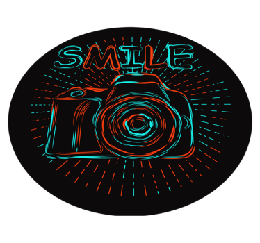 Retro câmera vinil tapete vintage estilo vintage - TenStickers