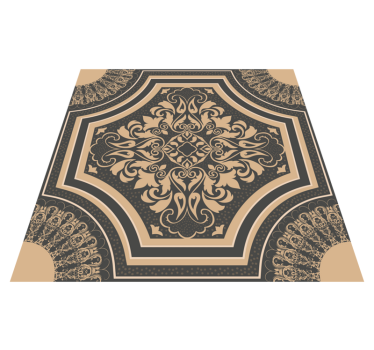 Tapete de vinil vintage estilo barroco - TenStickers