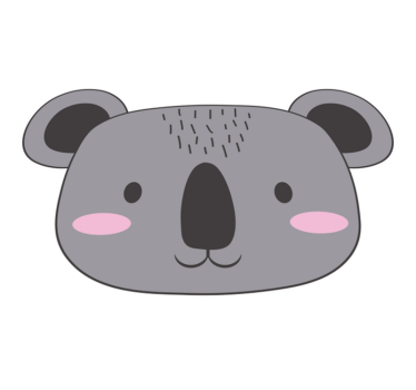 Tapete de vinil infantil de animais Koala - TenStickers