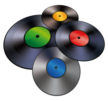 Tapetes de vinil vintage discos de vinil - TenStickers