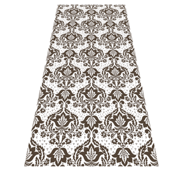 Flores ornamentais tapete de vinil vintage - TenStickers