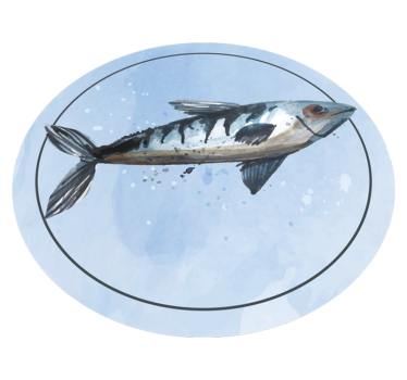 Tapete vinílico de animais exploração aquática - TenStickers