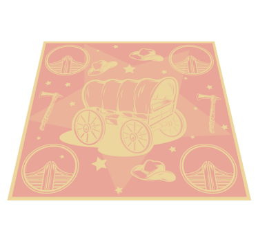 Tapete vinílico para bebés motivos de berçário - TenStickers