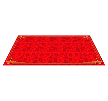 Tapete vermelho de vinil para flocos de neve - TenStickers