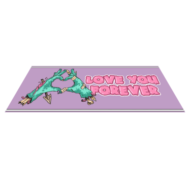 Tapete vinílico de animais cena carinhosa de dinossauro - TenStickers
