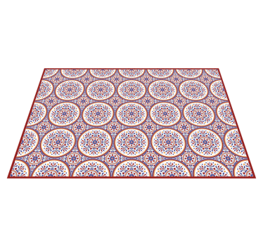 Tapete de vinil hall de azulejos de faiança - TenStickers