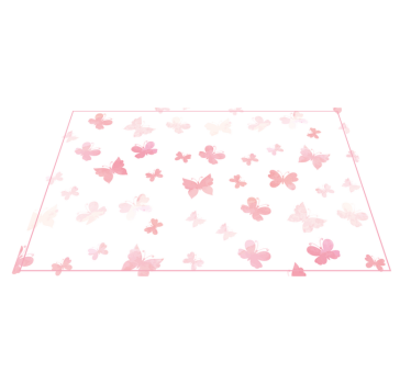 Tapete rosa borboletas rosa - TenStickers