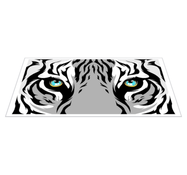 Tapete animal tigre de olhos azuis - TenStickers
