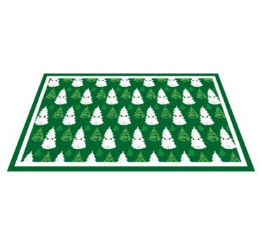 Adorável árvore de natal tapete de natal - TenStickers