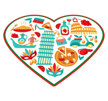ícones mais famosos italianos tapetes contemporâneos - TenStickers