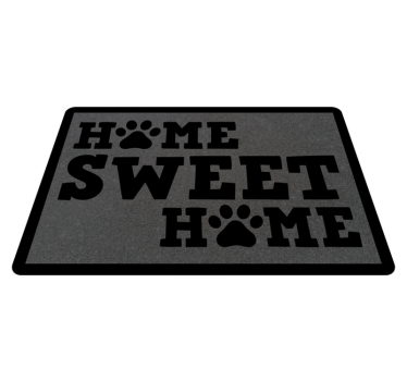 Lar doce lar com patas tapetes personalizados - TenStickers