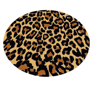 Tapete redondo animal print animal print - TenStickers
