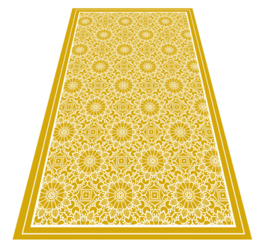 Tapete retro amarelo com formato vintage - TenStickers