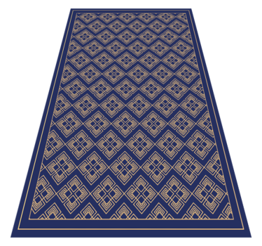 Tapete retro decorativo azul antigo - TenStickers