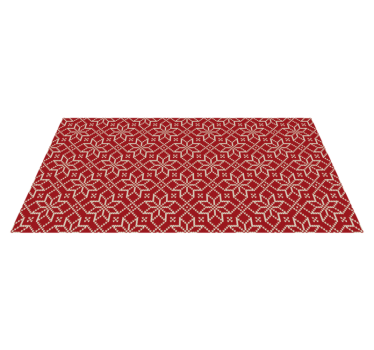 Tapete vinílico para bebés padrão ornamental vermelho - TenStickers