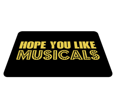 Tapete vinílico frases e textos esperança como musicais - TenStickers