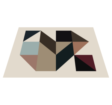 Tapete de vinil formas geométricas cores tapetes geométricos - TenStickers