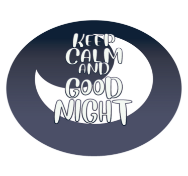 Tapete vinílico frases e textos calma, boa noite - TenStickers