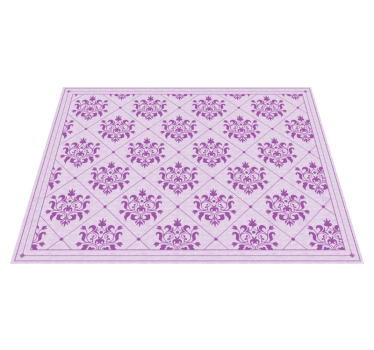 Tapete vinílico vintage padrão de damasco ornamentado - TenStickers