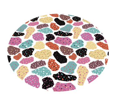 Tapete vinílico estampa de animal terraço salpicado - TenStickers