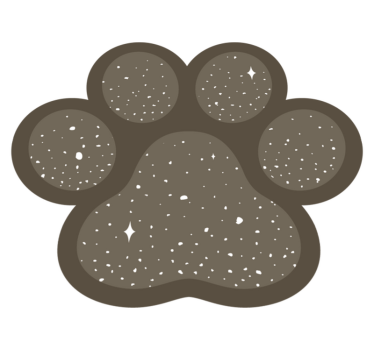 Tapete de vinil com pata de cão - TenStickers