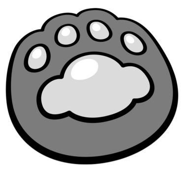 Tapete vinílico de animais impressão de pata - TenStickers