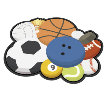 Bolas esportivas tapetes adolescentes para quartos - TenStickers