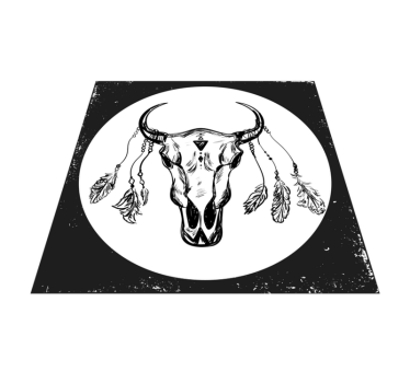Tapete vinílico de animais crânio boêmio - TenStickers