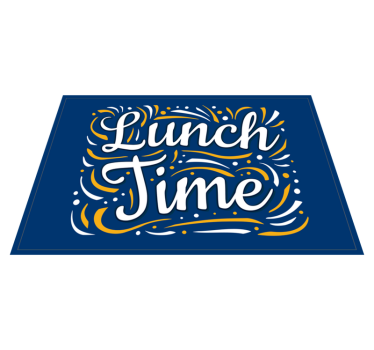 Tapete vinílico frases e textos espirais do almoço - TenStickers