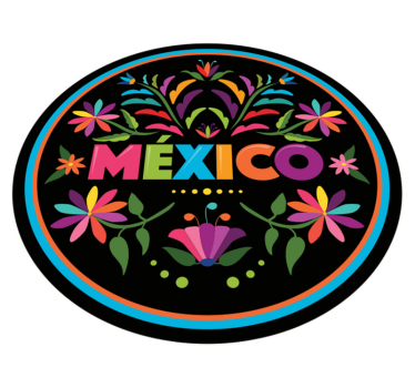 Tapete de flores com temas tenango - TenStickers