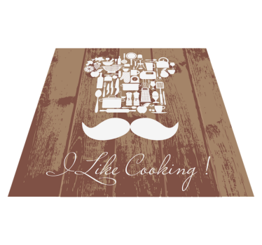 Tapete vinílico frases e textos entusiasmo culinário - TenStickers
