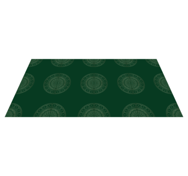 Tapete de mandala verde - TenStickers