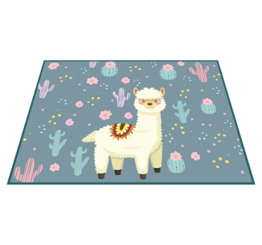 Tapete de animais fofos lhamas felizes - TenStickers