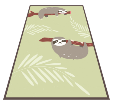 Tapete de animal preguiça relaxado - TenStickers
