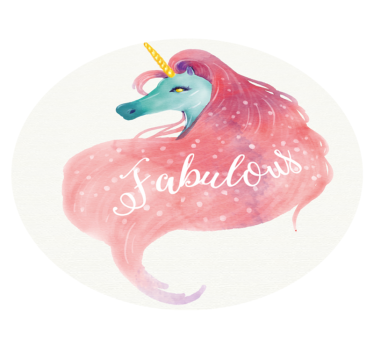 Tapete vinílico para bebés unicórnio fabuloso - TenStickers