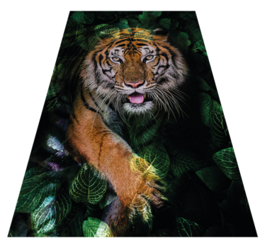 Selvageria de um tapete de vinil de quarto de tigre - TenStickers