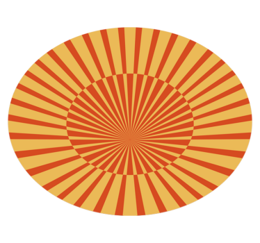 Tapete retro sol dos anos 70 - TenStickers