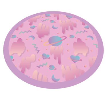 Tapete vinílico para bebés brincadeira planetária - TenStickers