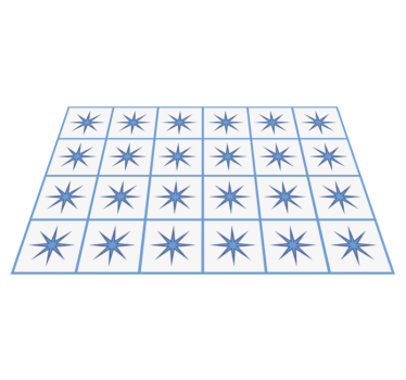 Estrela de azulejo tapete de azulejo - TenStickers