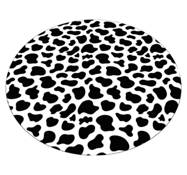 Tapete vinílico estampa de animal padrão circular de couro - TenStickers