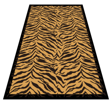 Tapete com estampa animal com efeito tigre - TenStickers
