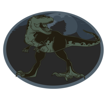 Tapete vinílico de animais ilustração de dinossauro - TenStickers