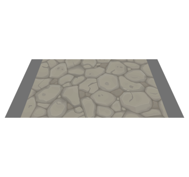 Corredores de carpete com padrão de ladrilhos pavimentados para c - TenStickers