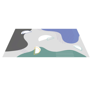 Corredores de tapete de padrão geométrico moderno para corredores - TenStickers